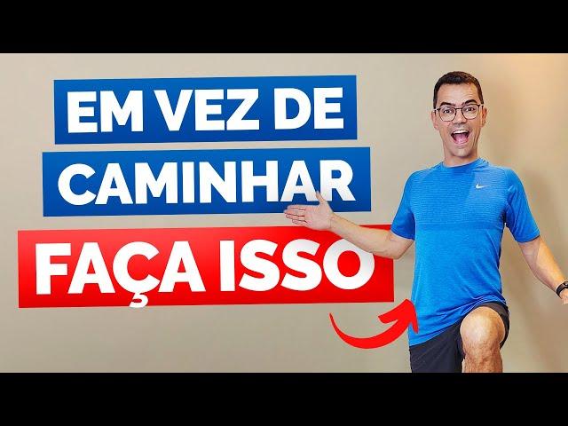 ‍️CAMINHADA EM CASA PARA EMAGRECER | Aula de Ginástica FÁCIL para Iniciantes | Aurélio Alfieri