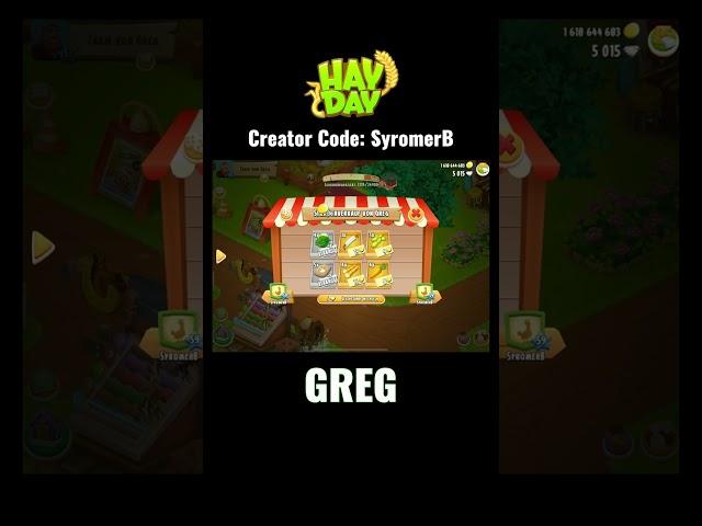  GREG ist WICHTIG! Hay Day Greg Meister