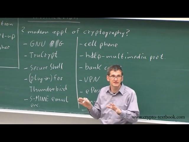 Lecture 01   Introduction to Cryptography by Christof Paar