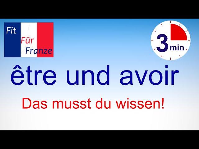 être und avoir |#französischlernen