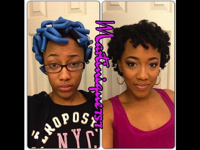 Flexi Rods on Natural Hair - 1st Attempt!!