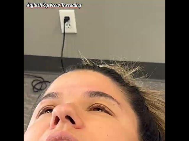 Eyebrow Shaping and Cleaning with massage #shorts
