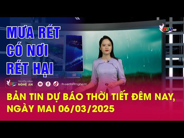 Bản tin Dự báo thời tiết đêm nay, ngày mai 06/03/2025: Mưa rét. Có nơi rét hại