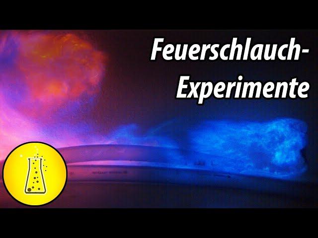 Butangasfeuerschlauchflaschenverpuffung - in Slow Motion!