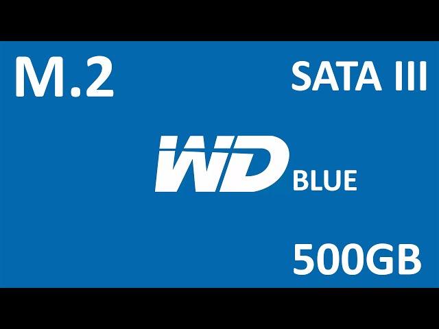 SSD диск WD Blue M.2 SATA 500GB WDS500G2B0B