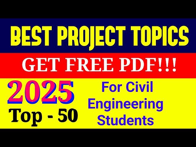 Top 50 Best Project topics | Seminar topics | 2025 project ideas | latest topics |mini project ideas