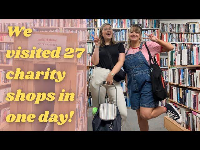 going on a huge charity shop crawl! 27 charity shops in one day!!