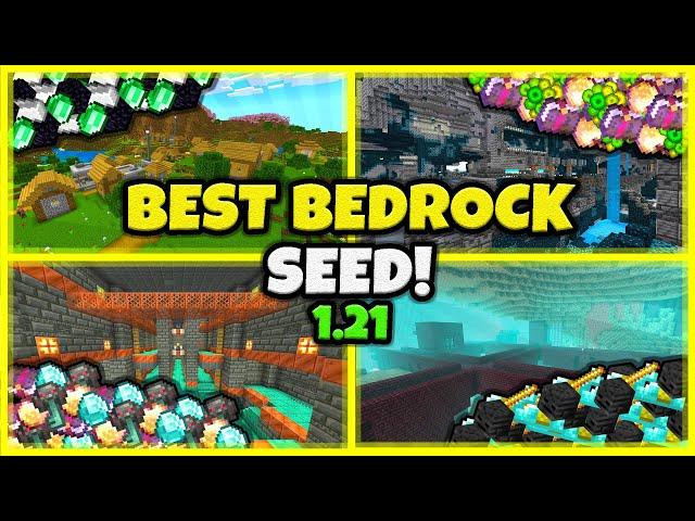 BEST SEED EVER!! In Minecraft Bedrock 1.21!