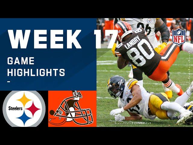 Steelers vs. Browns Week 17 Highlights | NFL 2020