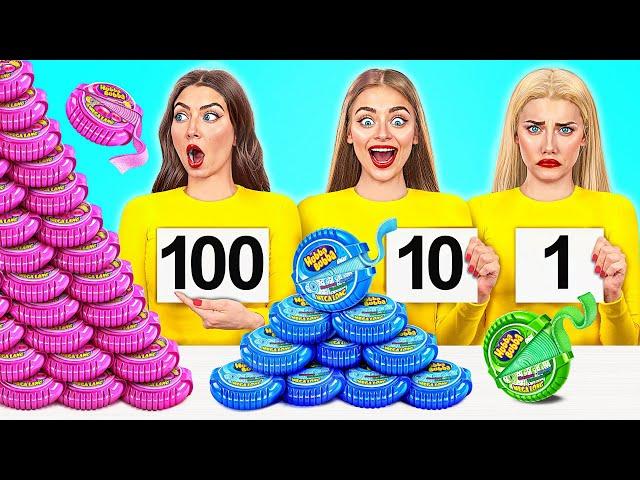 100 Layers of Food Challenge | Epic Food Battle by Multi DO Challenge