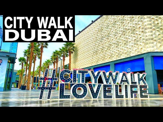 City Walk Dubai Complete Walk | 4K | Dubai Tourist Attraction