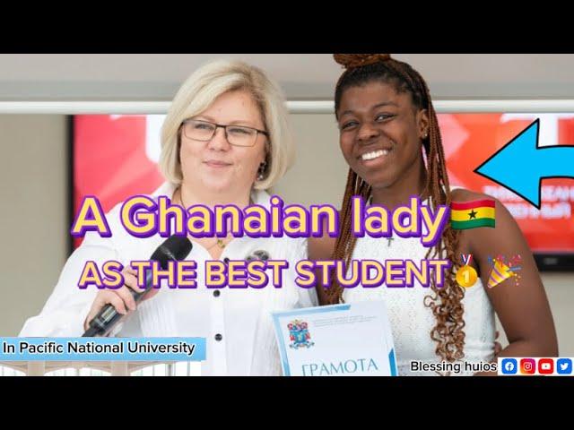 Great achievement for GhanaiansShe emerged as  the best student for 2022/23 academic year at PNU