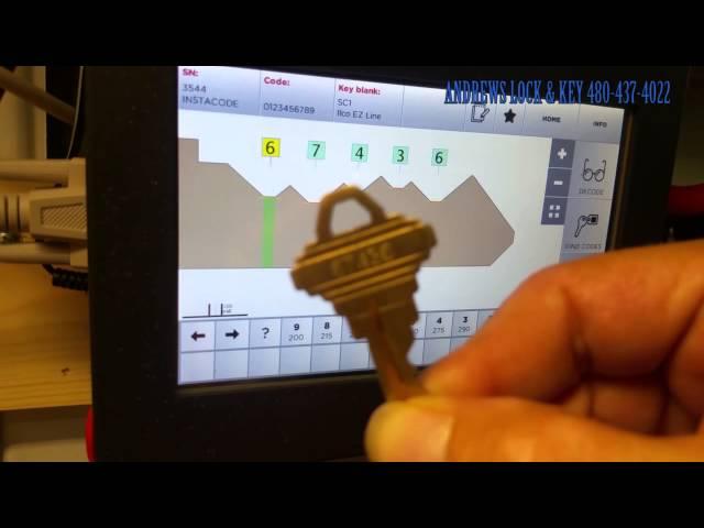 "KEYLINE NINJA LASER" Demo By Andrews Lock and Key Mesa AZ Locksmith