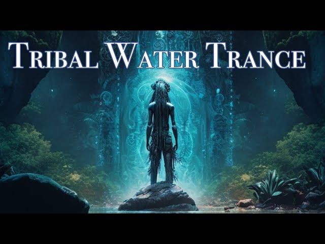 ( Tribal Water Trance ) - Shamanic Drumming - Waterfall Immersion - Downtempo - Tribal Ambient