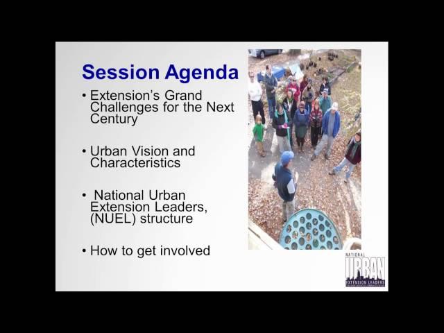 National Urban Extension Leaders - NUEL 101