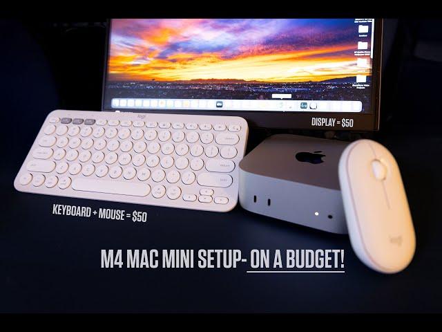 M4 Mac mini- keyboard, mouse AND display under $100 total! Budget setup for Macs