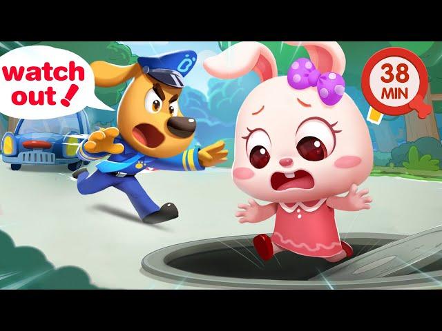 Manhole Cover is Dangerous | Safety Cartoon | Police Cartoon | Kids Cartoon | Sheriff Labrador