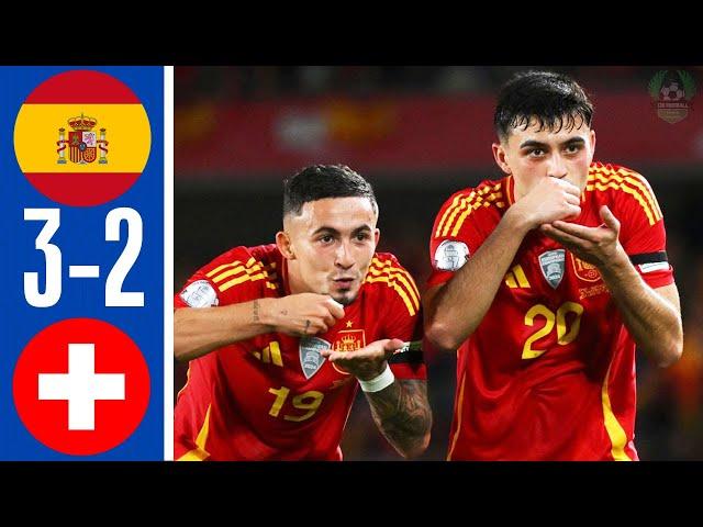 Spain vs Switzerland 3-2 - All Goals & Highlights - Nations League 2024