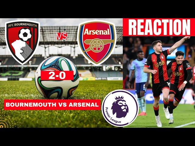 Bournemouth vs Arsenal 2-0 Live Premier League EPL Football Match Today Score Highlights Gunners