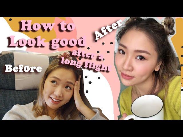  [洛杉磯篇]10分鐘快速扮靚 How to Look good after a long flight | Pumpkin Jenn