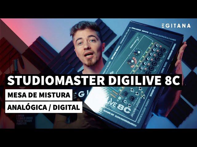 The return of STUDIOMASTER - Digilive 8C - Analog and Digital Mixing Console | EGITANA.pt