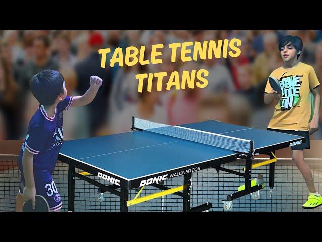 Mini Ma Long  VS Smash Ninja | Small Table Tennis Titans