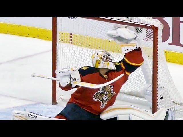 Luongo flashes the leather to deny Palat