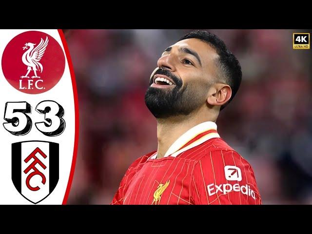 Liverpool vs Fulham - 5 - 3 -  Liverpool today - premier league - Highlights - All Goals 2024