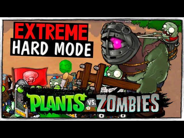 ЭКСТРЕМАЛЬНЫЙ ХАРДКОР МОД PVZ  СЫГРАЕМ ? ◉ Plants vs Zombies 1 Extreme Hard Mode #1