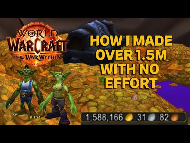 HOW I MADE Over 1.5 Million GOLD In War Within With Little To no effort!