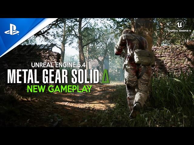 METAL GEAR SOLID DELTA New Gameplay and Cinematic Intro | PS5 Pro Stealth Remake in Unreal Engine 5