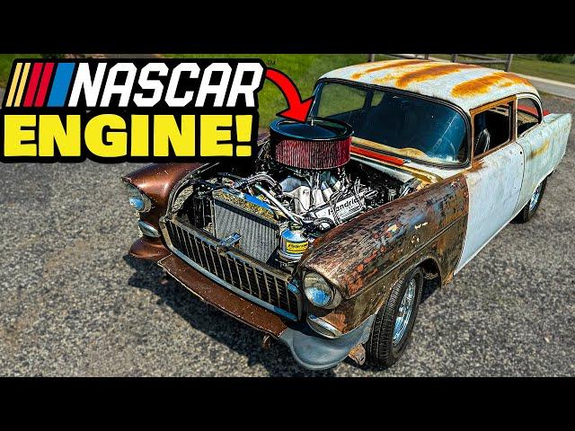 811hp NASCAR Powered Death Trap - Tony Angelo's 55 Chevy 210