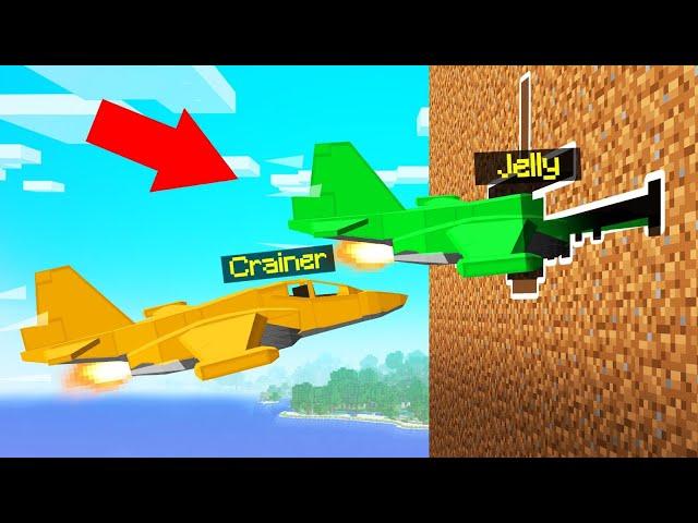 FIGHTER JETS vs. SPEEDRUNNER In MINECRAFT!