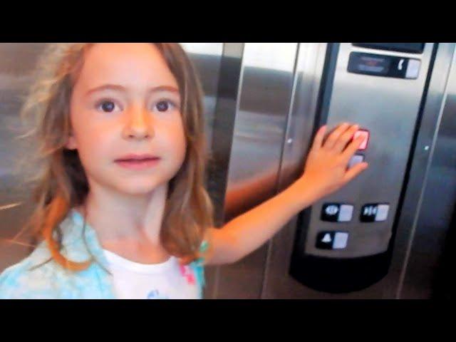 Riding the Train Station Elevator