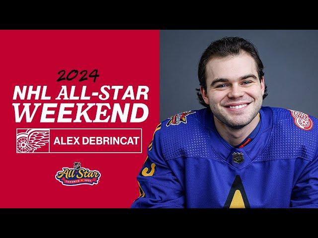 Alex DeBrincat at the 2024 NHL All Star Game