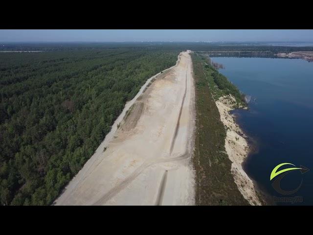 Klinger See 08.06.2024 - Bau des Zulaufgrabens für die Flutung aus der Tranitz