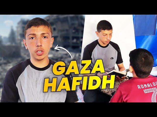 BEAUTIFUL Recitation by GAZA Qur'an Teacher Amidst Hardship