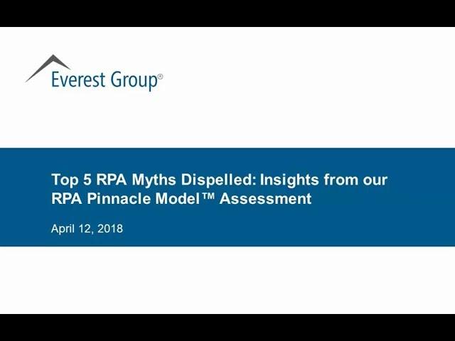 Top 5 RPA Myths Dispelled | Webinar Replay