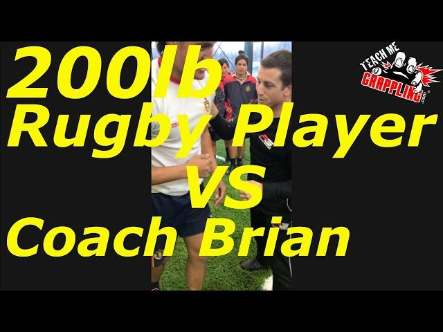 200lb Rugby Player VS Coach Brian!