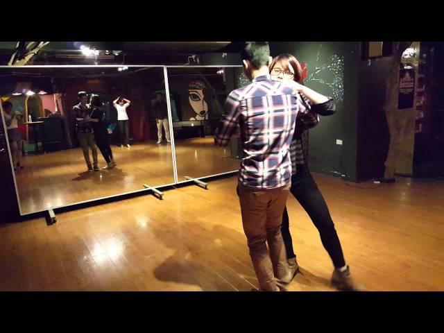 Huyen Nguyen dance kizomba after 3rd lesson - Beso