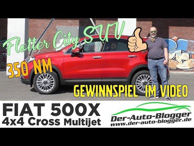 Super Poppiger SUV Fiat 500 X 4x4 Cross 2.0 Multijet -  Test, Review und Fahrbericht / Testdrive