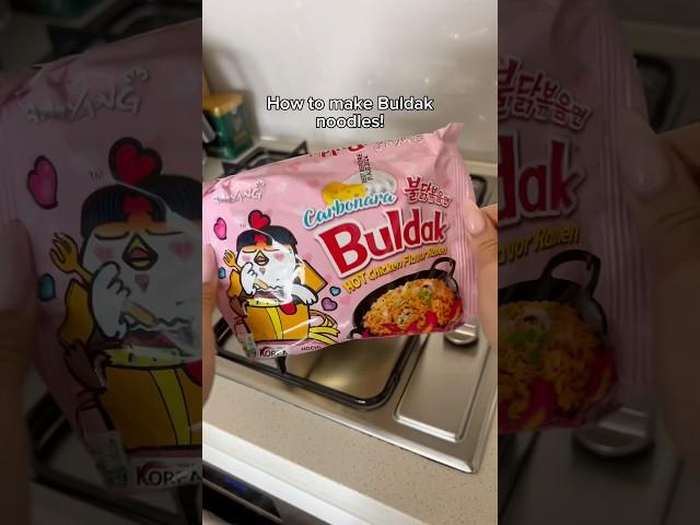 Buldak ramen cooking tutorial  #ramen #ramennoodles #buldak
