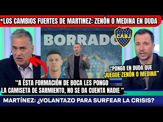 🟡Periodista De BOCA CALIENTE Por Los CAMBIOS De MARTÍNEZ¿ZENÓN o MEDINA Afuera?CAVANI Va a..