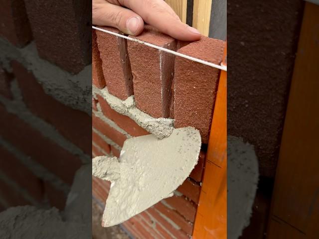 Bricklaying FAKE joints #asmr #construction #bricklayer