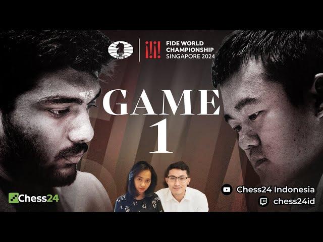 LIVE KEJUARAAN DUNIA CATUR FIDE 2024 | GUKESH VS DING | GAME 1