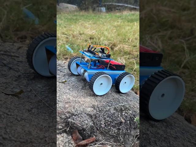 Make a 4x4 Monster Car using electronic components #shorts #dcmotor #shortsindia