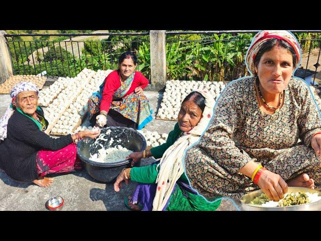 ऐसे बनाई जाती है भुजे की बडी  || Tasty Pahadi Food  !! Pahadi lifestyle vlogs || daily vlogs