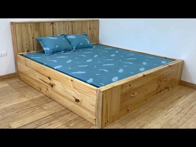 Woodworking Instructions Step By Step - Design A Happy Bed With Storage For Your Bedroom