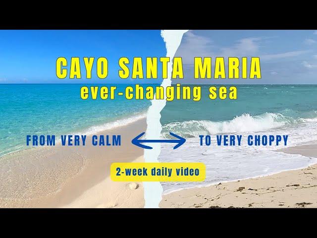 Ever-changing sea in Cayo Santa Maria, Cuba