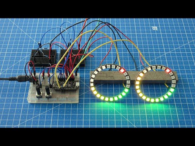 Physical computing audio tutorial - VU meter effect with peak hold and decay